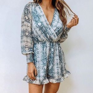 Blue Snake Romper